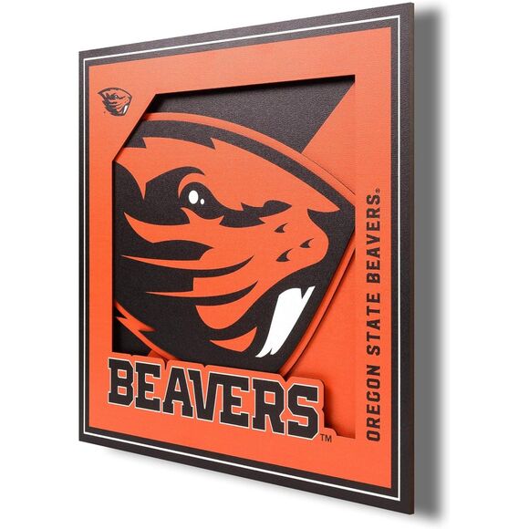 NCAA Oregon State Beavers 3D Logo Series Wall‎ Art - 12x12 (4335) - Picture 1 of 5